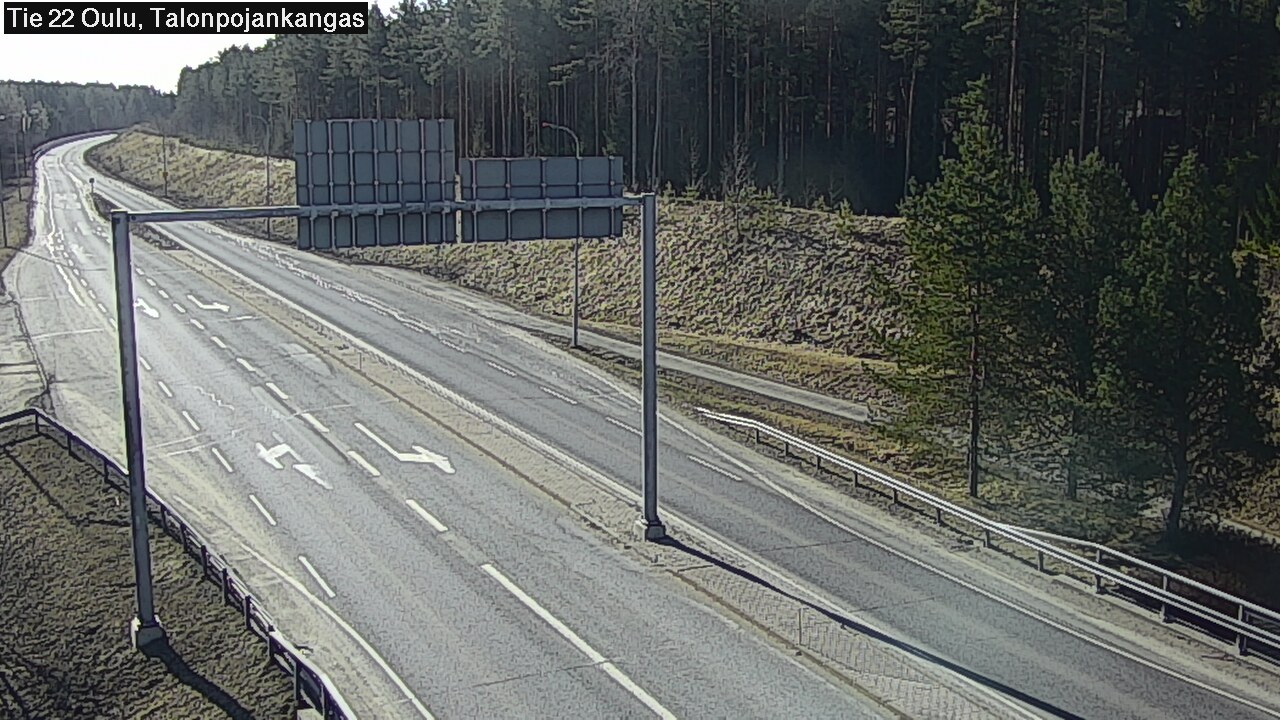 Weather Camera Image Road 22 Oulu Heikkilänkangas, Oulu, Pohjois-Pohjanmaa
