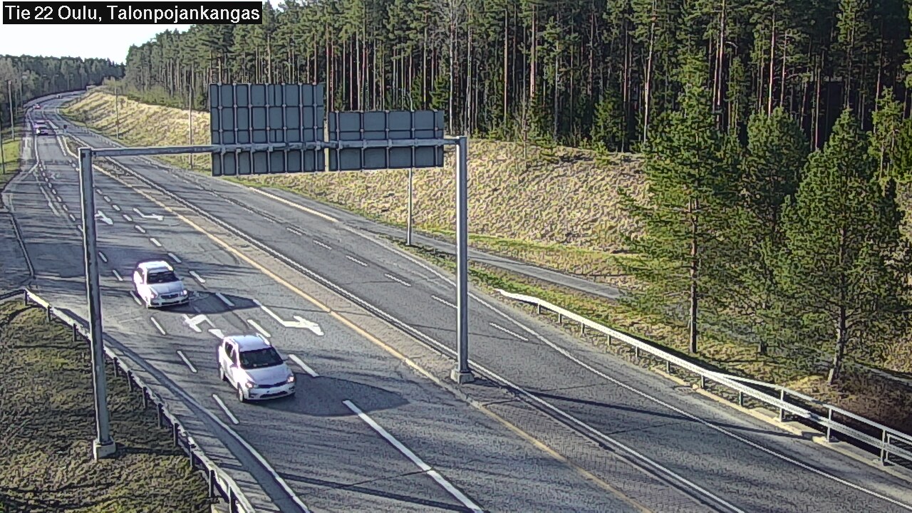 Weather Camera Image Road 22 Oulu Heikkilänkangas, Oulu, Pohjois-Pohjanmaa