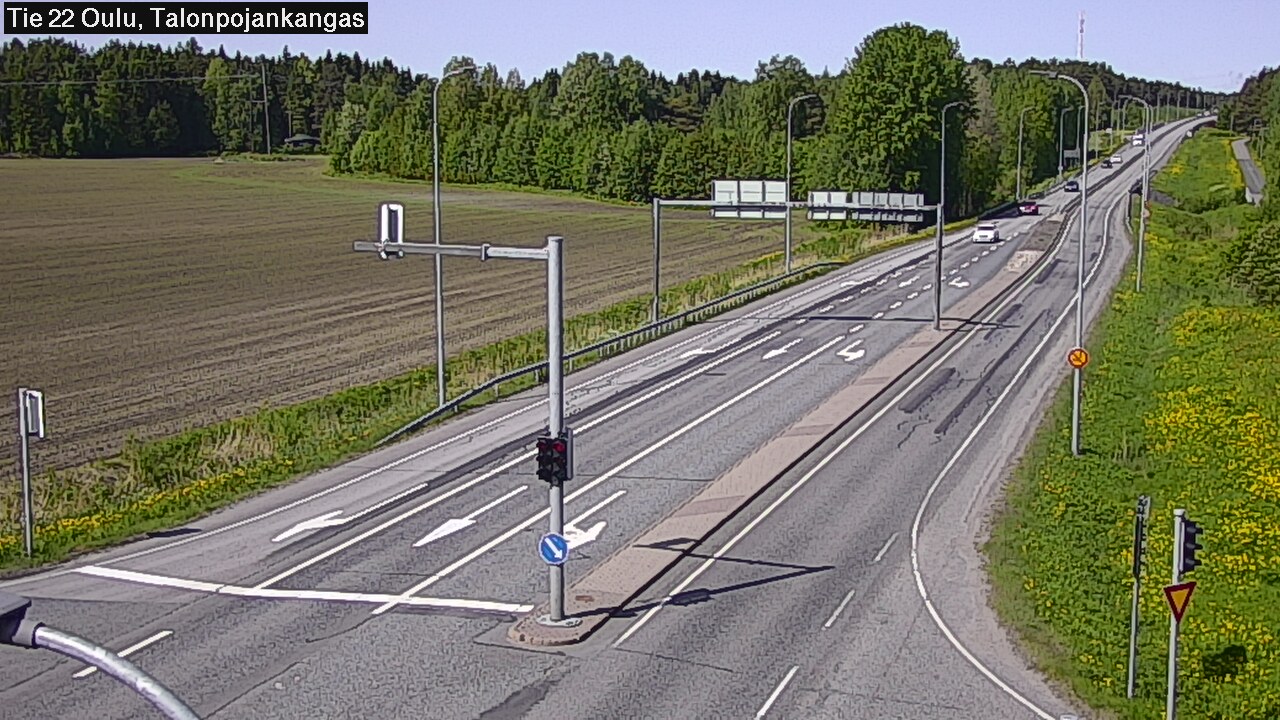 Weather Camera Image Väg 22 Oulu Heikkilänkangas, Oulu, Pohjois-Pohjanmaa