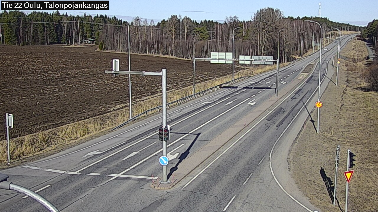 Weather Camera Image Road 22 Oulu Heikkilänkangas, Oulu, Pohjois-Pohjanmaa