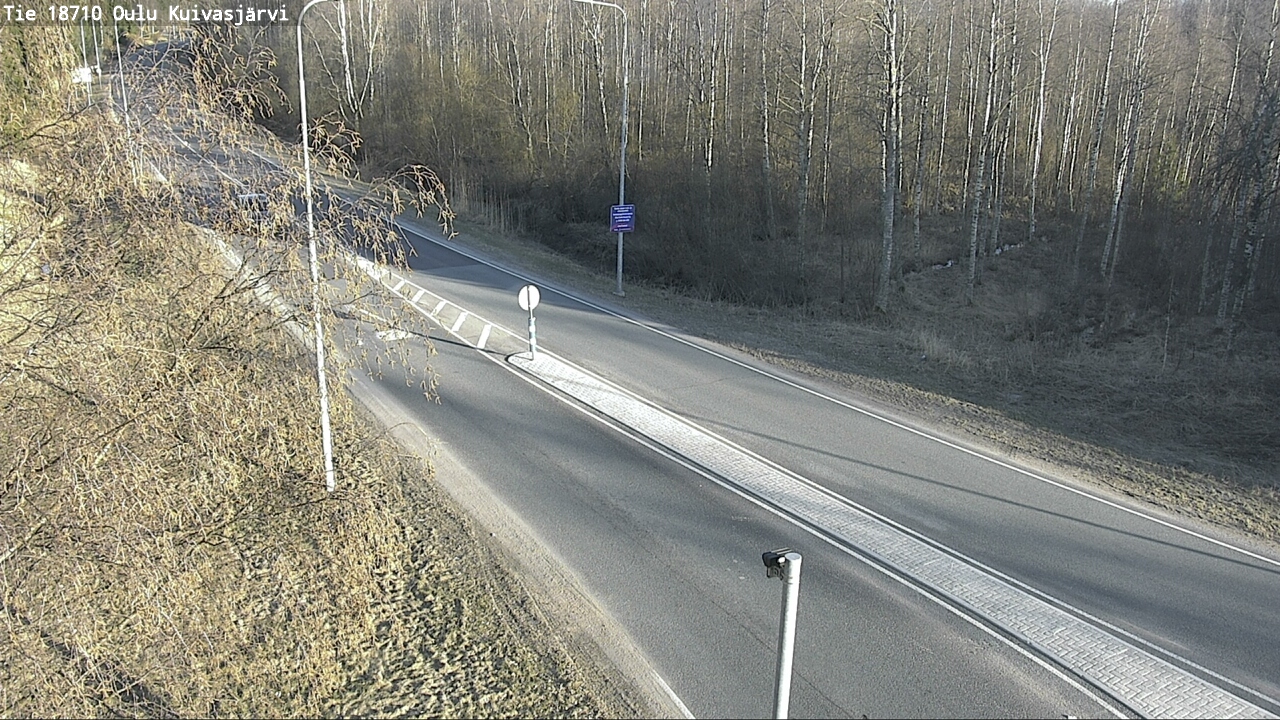 Weather Camera Image road 18710 Oulu Kuivasjärvi, Oulu, Pohjois-Pohjanmaa