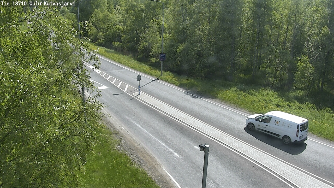 Weather Camera Image väg 18710 Oulu Kuivasjärvi, Oulu, Pohjois-Pohjanmaa