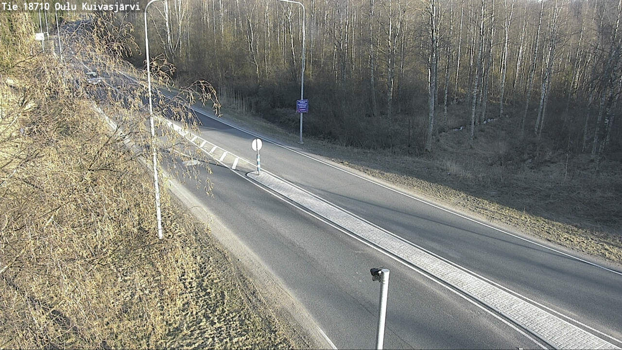 Weather Camera Image road 18710 Oulu Kuivasjärvi, Oulu, Pohjois-Pohjanmaa