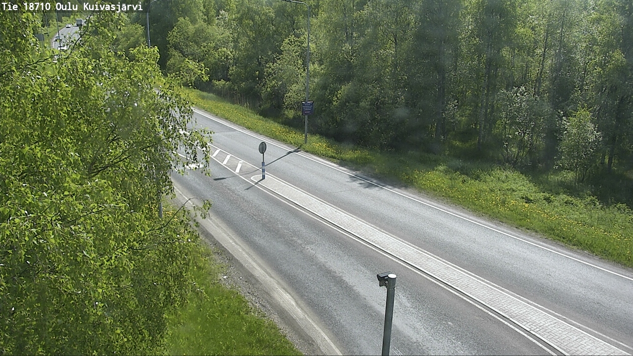 Weather Camera Image väg 18710 Oulu Kuivasjärvi, Oulu, Pohjois-Pohjanmaa