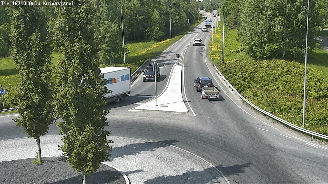 Weather Camera Image väg 18710 Oulu Kuivasjärvi, Oulu, Pohjois-Pohjanmaa
