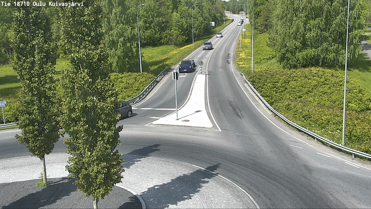Weather Camera Image road 18710 Oulu Kuivasjärvi, Oulu, Pohjois-Pohjanmaa