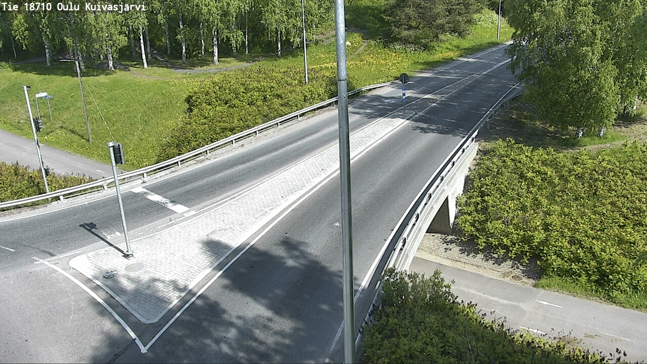 Weather Camera Image road 18710 Oulu Kuivasjärvi, Oulu, Pohjois-Pohjanmaa