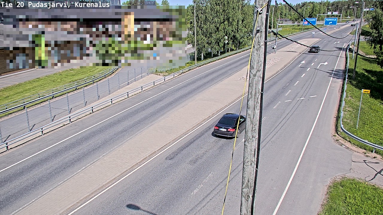 Weather Camera Image Road 20 Pudasjärvi, Kurenalus, Pudasjärvi, Pohjois-Pohjanmaa