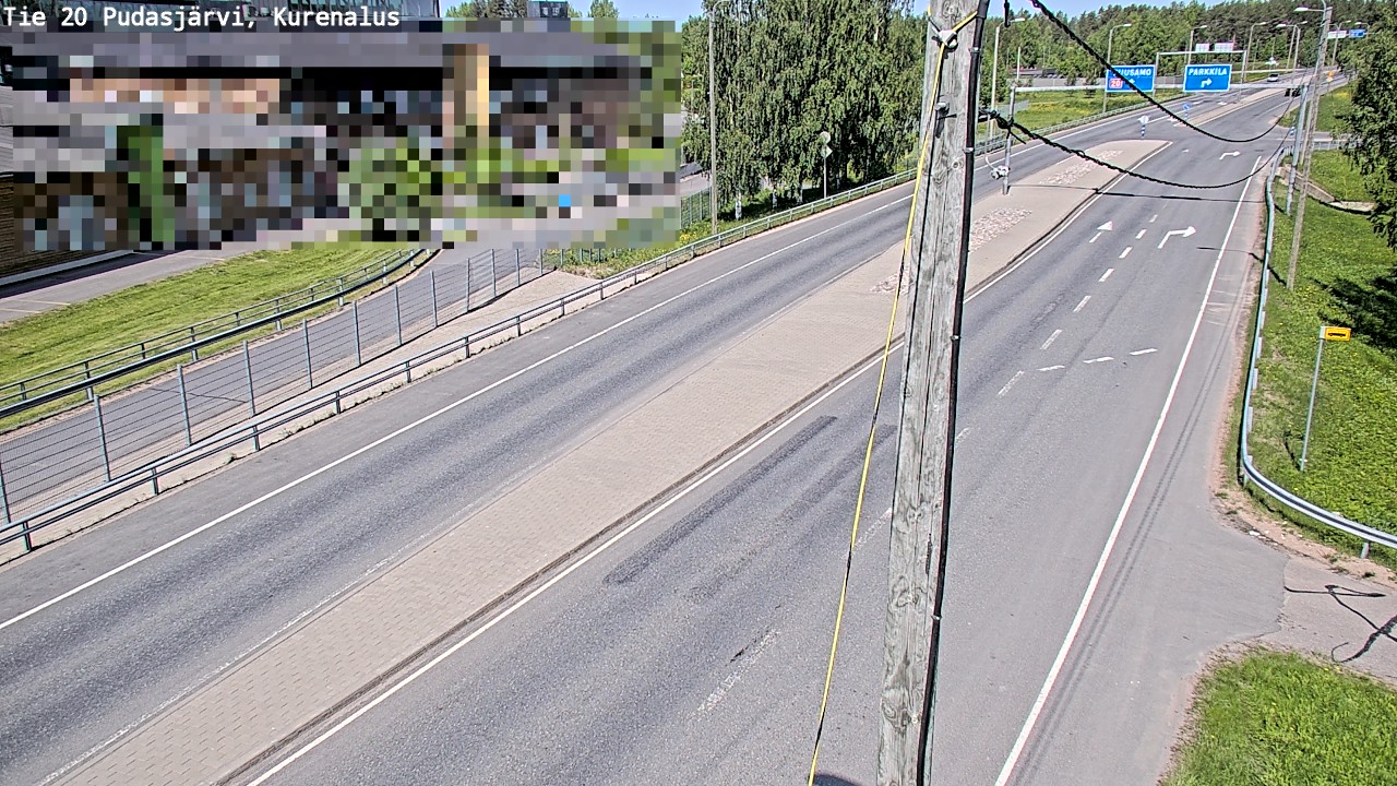 Weather Camera Image Väg 20Pudasjärvi, Kurenalus, Pudasjärvi, Pohjois-Pohjanmaa
