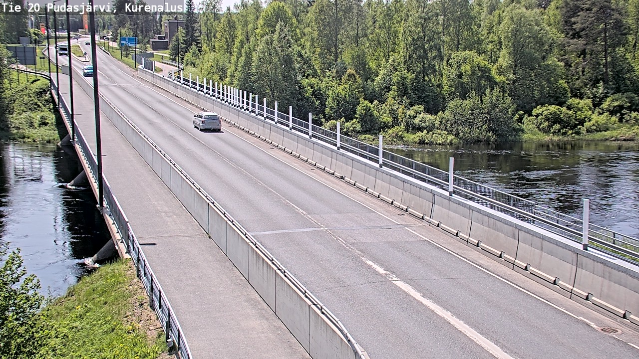 Weather Camera Image Väg 20Pudasjärvi, Kurenalus, Pudasjärvi, Pohjois-Pohjanmaa