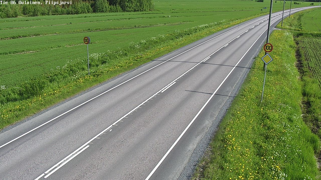 Weather Camera Image Road 86 Oulainen, Piipsjärvi, Oulainen, Pohjois-Pohjanmaa