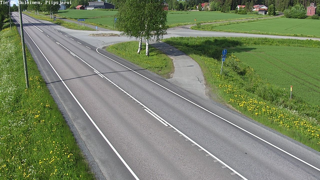 Weather Camera Image Road 86 Oulainen, Piipsjärvi, Oulainen, Pohjois-Pohjanmaa