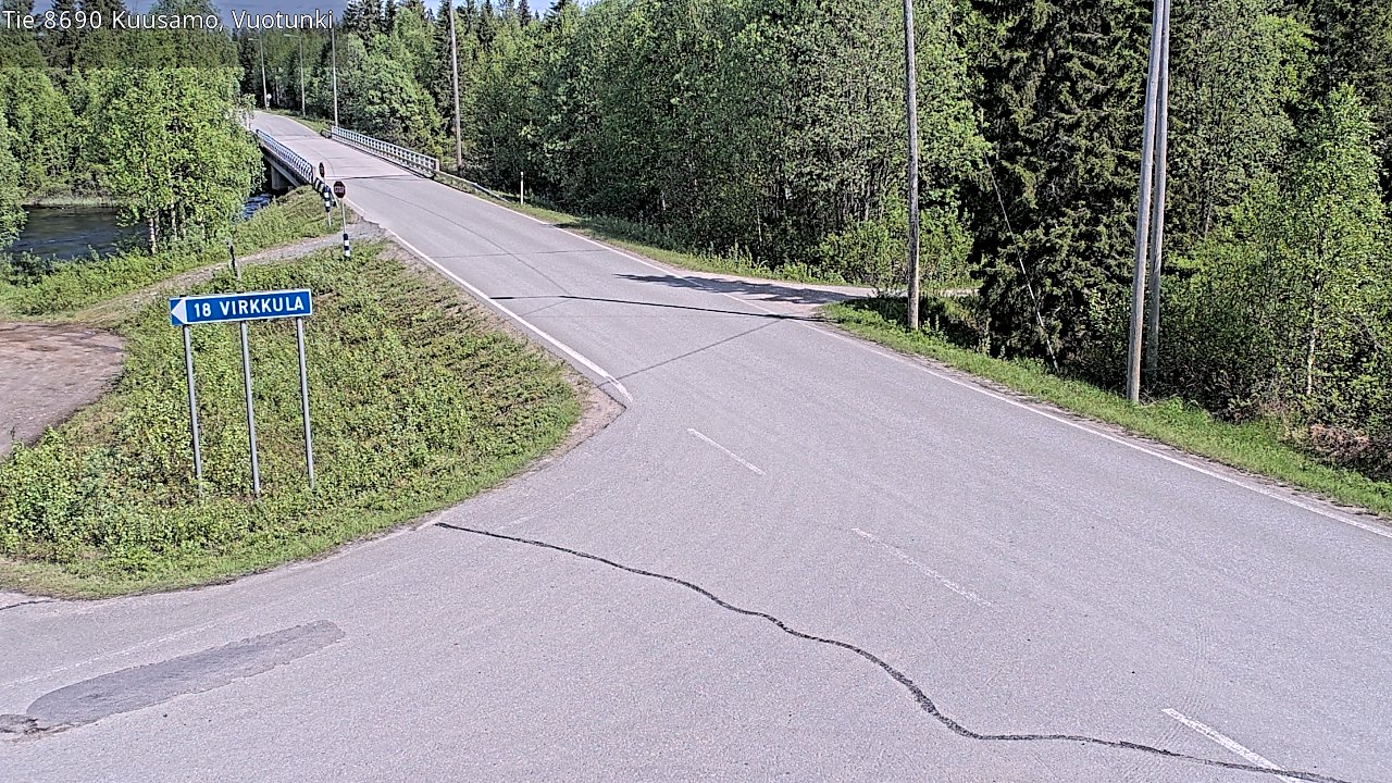 Kelikamerat Kuva Tie 8690 Kuusamo, Vuotunki, Kuusamo, Pohjois-Pohjanmaa
