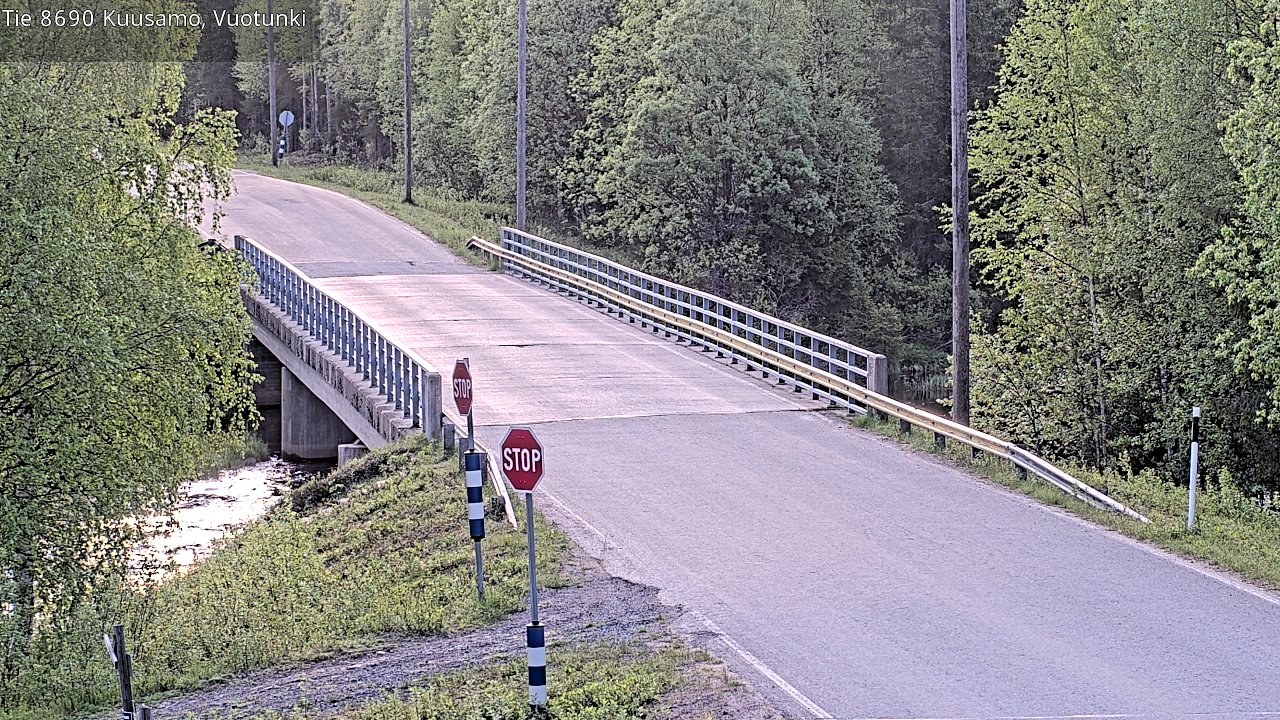 Weather Camera Image Väg 8690 Kuusamo, Vuotunki, Kuusamo, Pohjois-Pohjanmaa