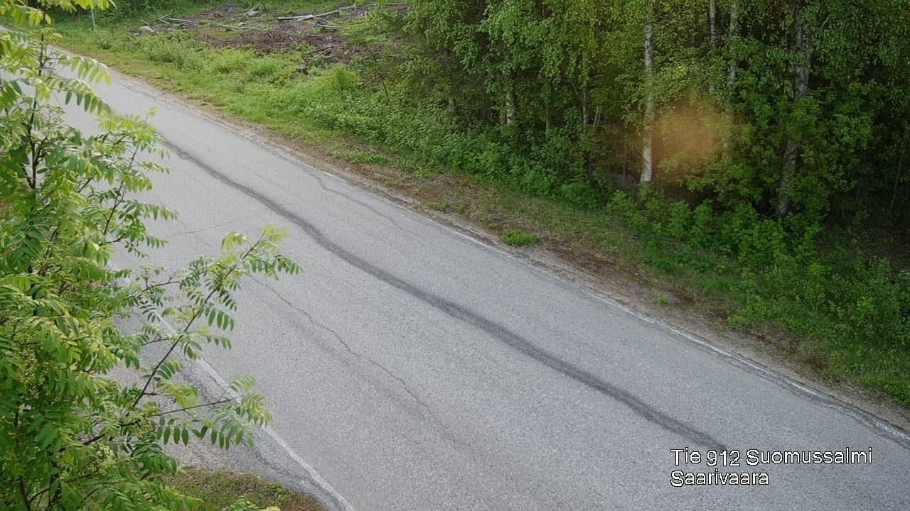 Weather Camera Image Väg 843 Suomussalmi, Saarivaara, Suomussalmi, Kainuu