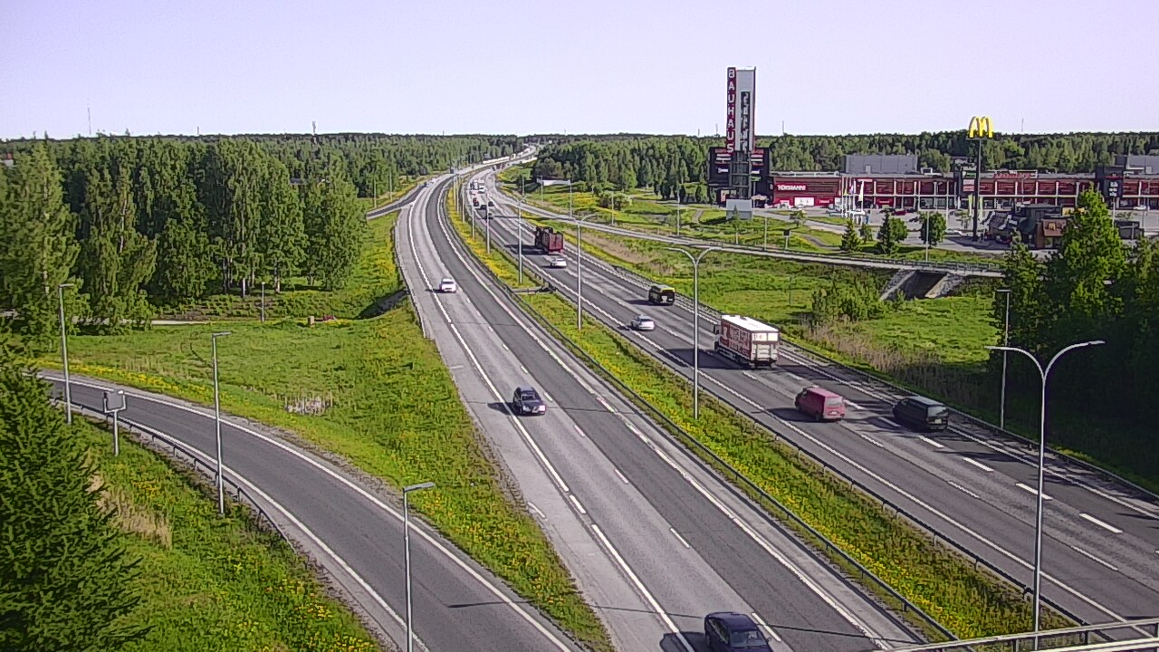 Weather Camera Image Road 4 Oulu, Kaakkuri, Oulu, Pohjois-Pohjanmaa