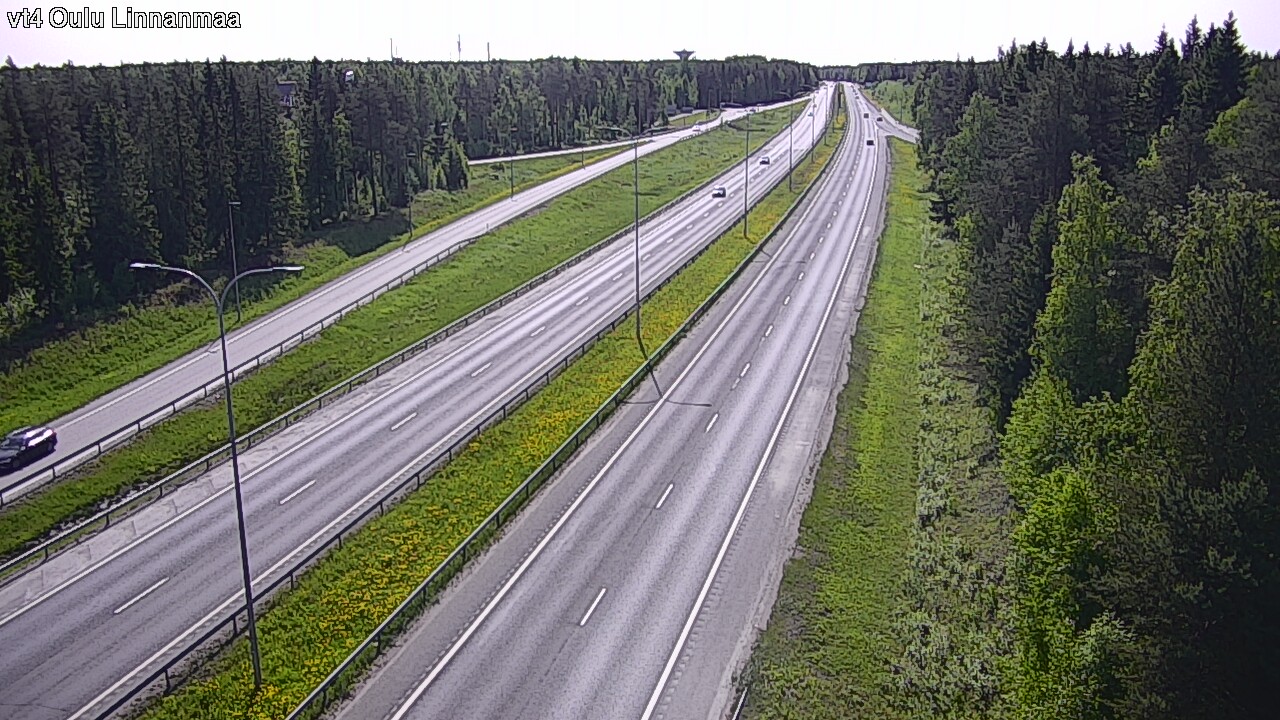 Weather Camera Image Väg 4 Uleåborg, Linnanmaa, Oulu, Pohjois-Pohjanmaa