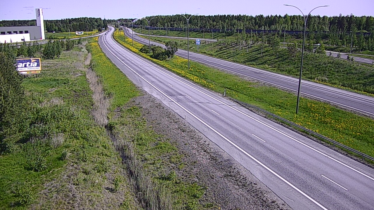 Weather Camera Image Road 4 Kempele, Zatelliitti, Oulu, Pohjois-Pohjanmaa