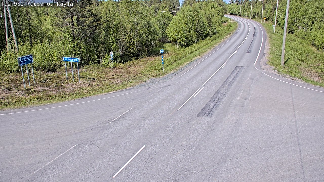 Weather Camera Image Road 950 Kuusamo, Käylä, Kuusamo, Pohjois-Pohjanmaa