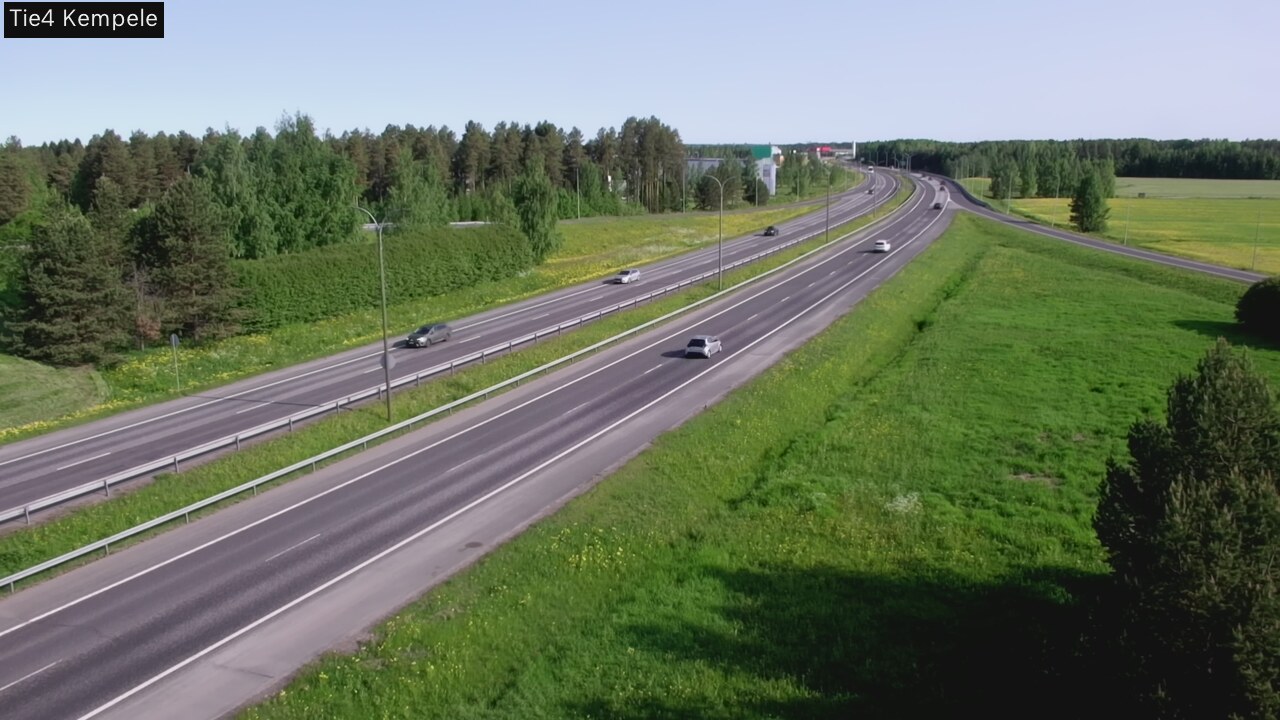 Weather Camera Image Väg 4 Kempele, Zeppelin, Kempele, Pohjois-Pohjanmaa
