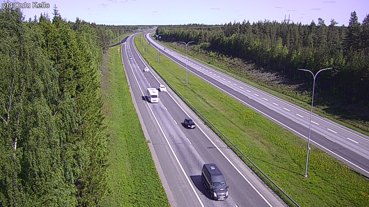 Weather Camera Image Väg 4 Uleåborg, Kello, Oulu, Pohjois-Pohjanmaa