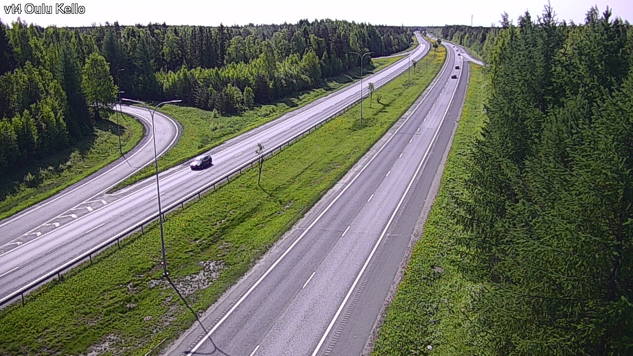Weather Camera Image Road 4 Oulu, Kello, Oulu, Pohjois-Pohjanmaa