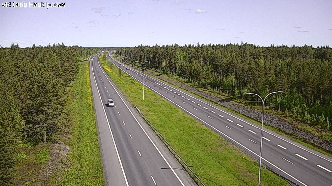 Weather Camera Image Väg 4 Oleåborg, Haukipudas, Oulu, Pohjois-Pohjanmaa