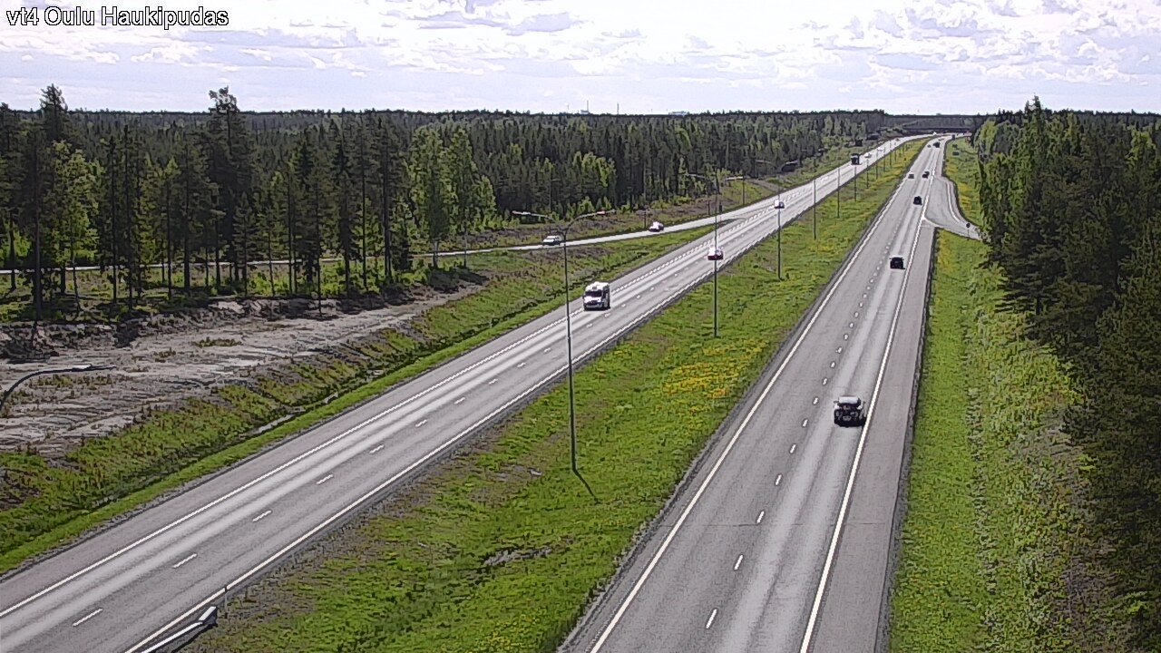 Weather Camera Image Väg 4 Oleåborg, Haukipudas, Oulu, Pohjois-Pohjanmaa