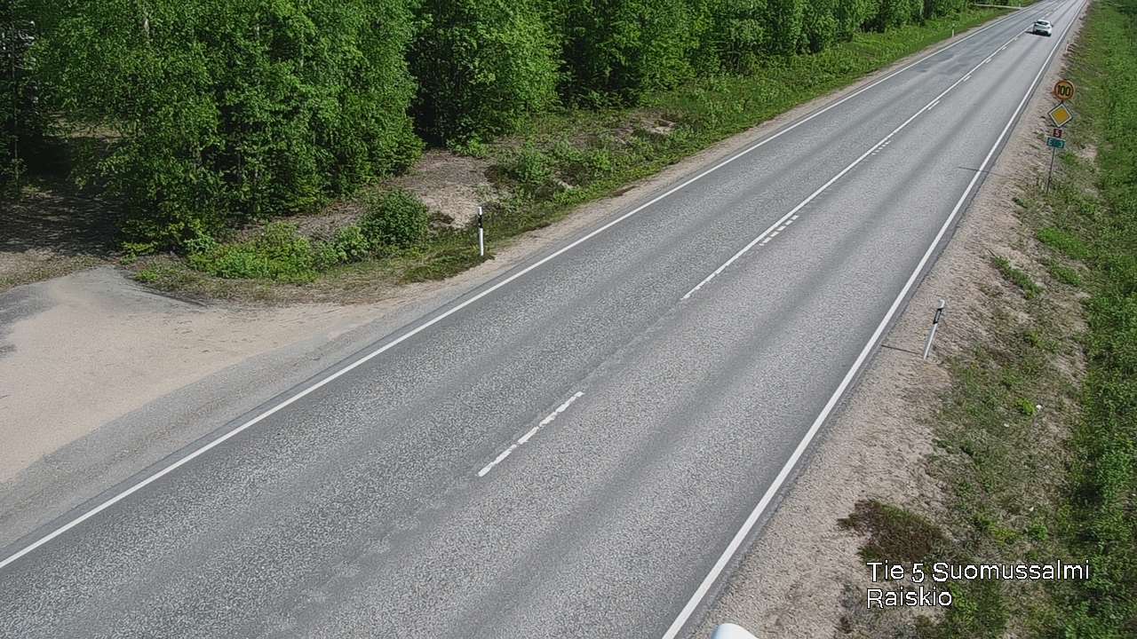 Weather Camera Image Road 5 Suomussalmi Raiskio, Suomussalmi, Kainuu
