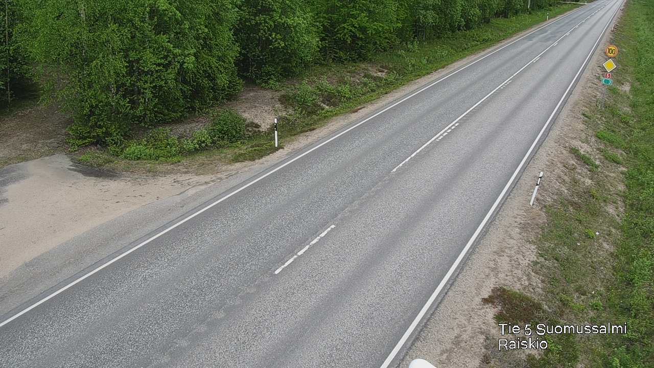 Weather Camera Image Väg 5 Suomussalmi Raiskio, Suomussalmi, Kainuu