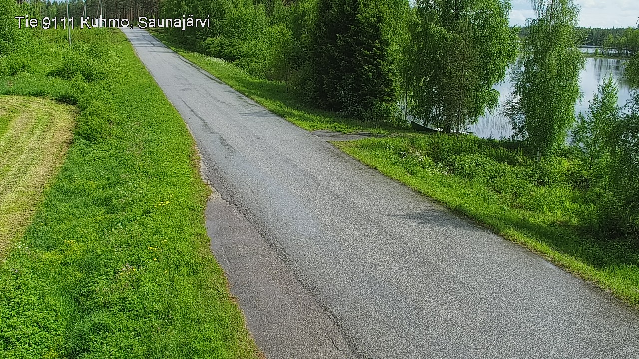 Weather Camera Image Road 9111 Kuhmo, Saunajärvi, Kuhmo, Kainuu