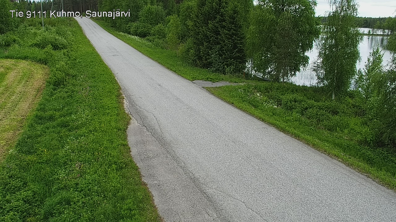 Weather Camera Image Väg 9111 Kuhmo, Saunajärvi, Kuhmo, Kainuu