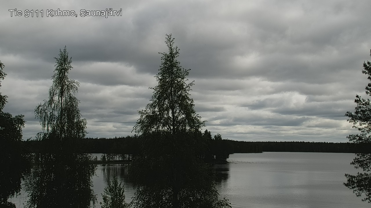 Weather Camera Image Road 9111 Kuhmo, Saunajärvi, Kuhmo, Kainuu