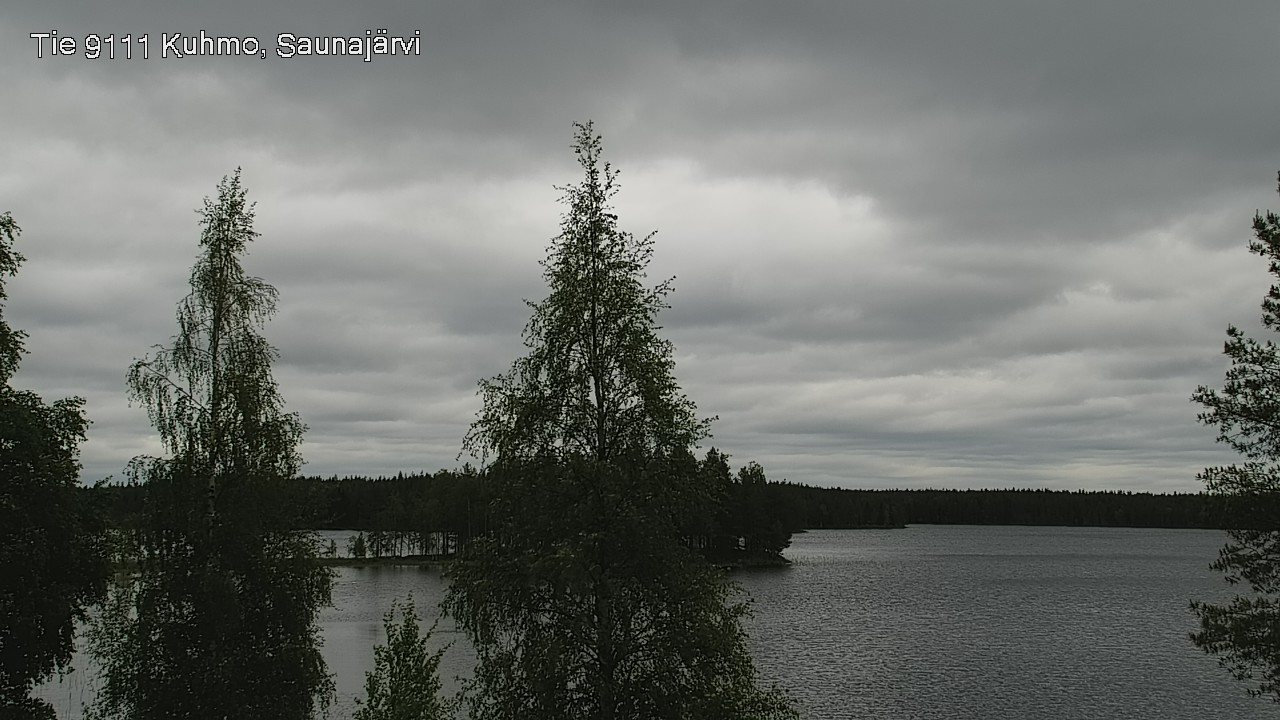 Weather Camera Image Road 9111 Kuhmo, Saunajärvi, Kuhmo, Kainuu