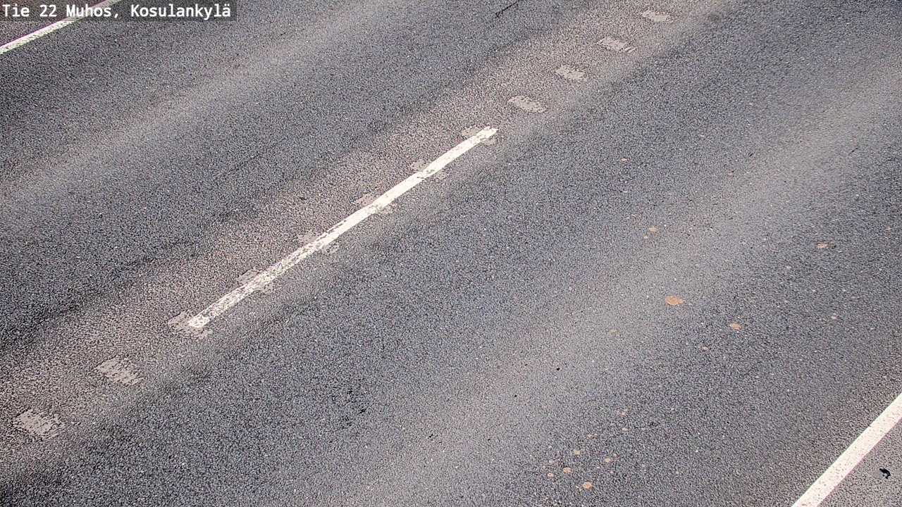 Weather Camera Image Road 22 Muhos, Kosulankylä, Muhos, Pohjois-Pohjanmaa