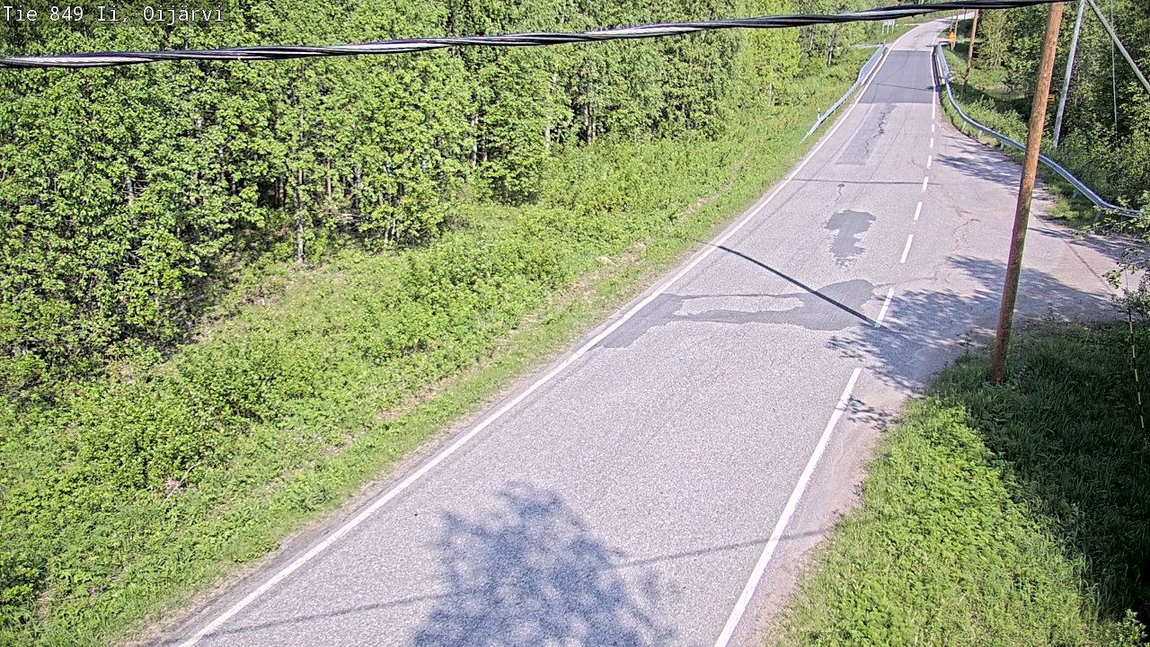 Weather Camera Image Road 849 Ii Oijärvi, Ii, Pohjois-Pohjanmaa