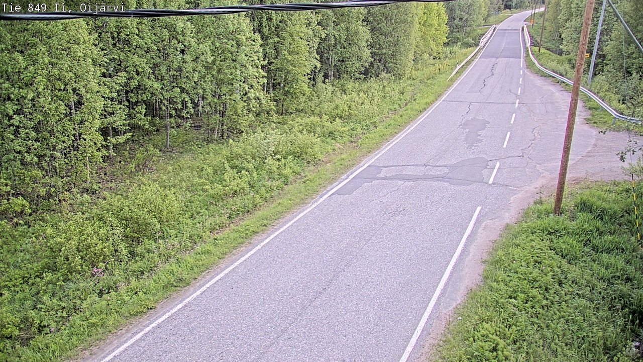 Weather Camera Image Väg 849 Ijo Oijärvi, Ii, Pohjois-Pohjanmaa
