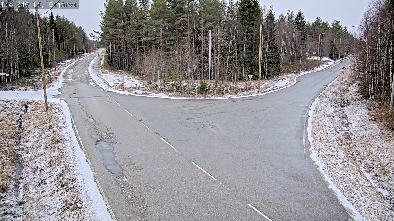 Weather Camera Image Road 849 Ii Oijärvi, Ii, Pohjois-Pohjanmaa