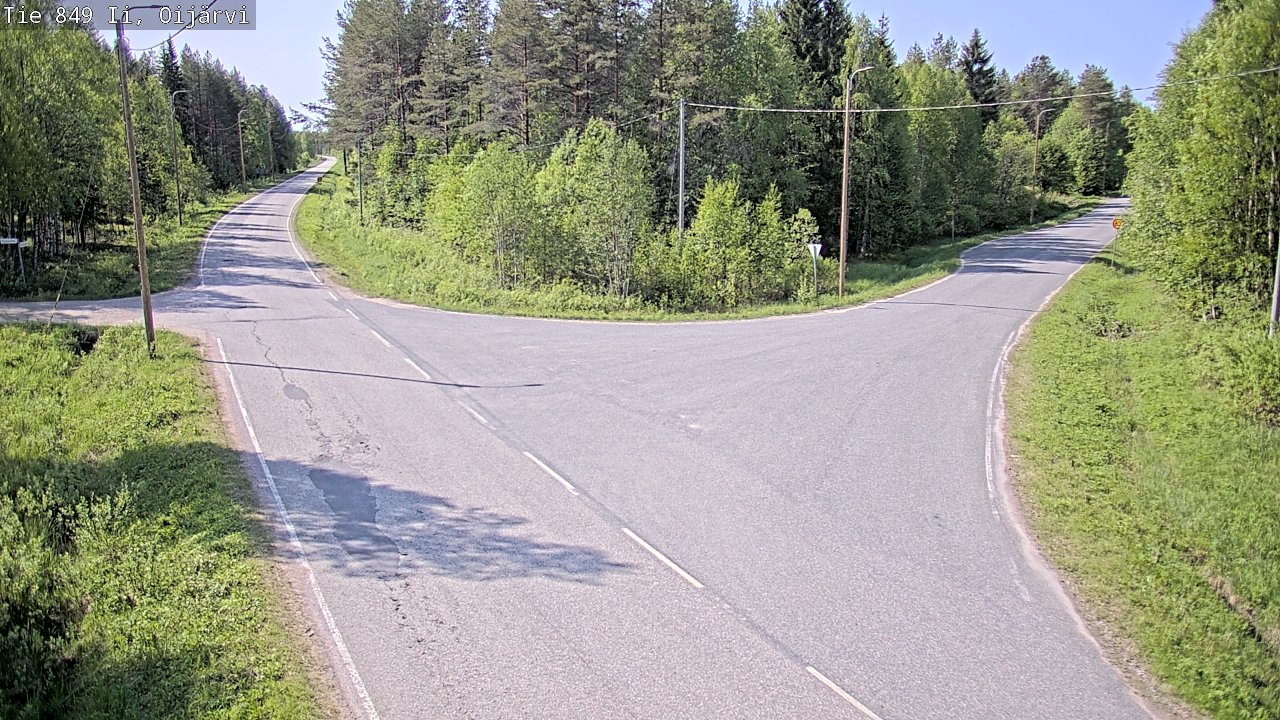 Weather Camera Image Road 849 Ii Oijärvi, Ii, Pohjois-Pohjanmaa