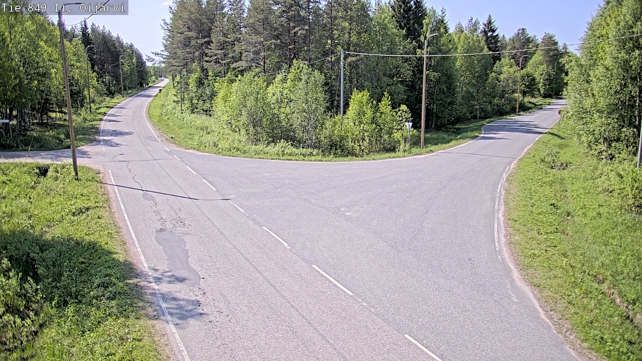 Weather Camera Image Väg 849 Ijo Oijärvi, Ii, Pohjois-Pohjanmaa