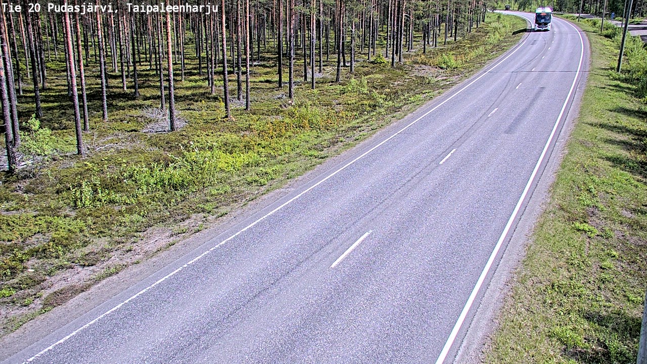 Kelikamerat Kuva Tie 20 Pudasjärvi, Taipaleenharju, Pudasjärvi, Pohjois-Pohjanmaa