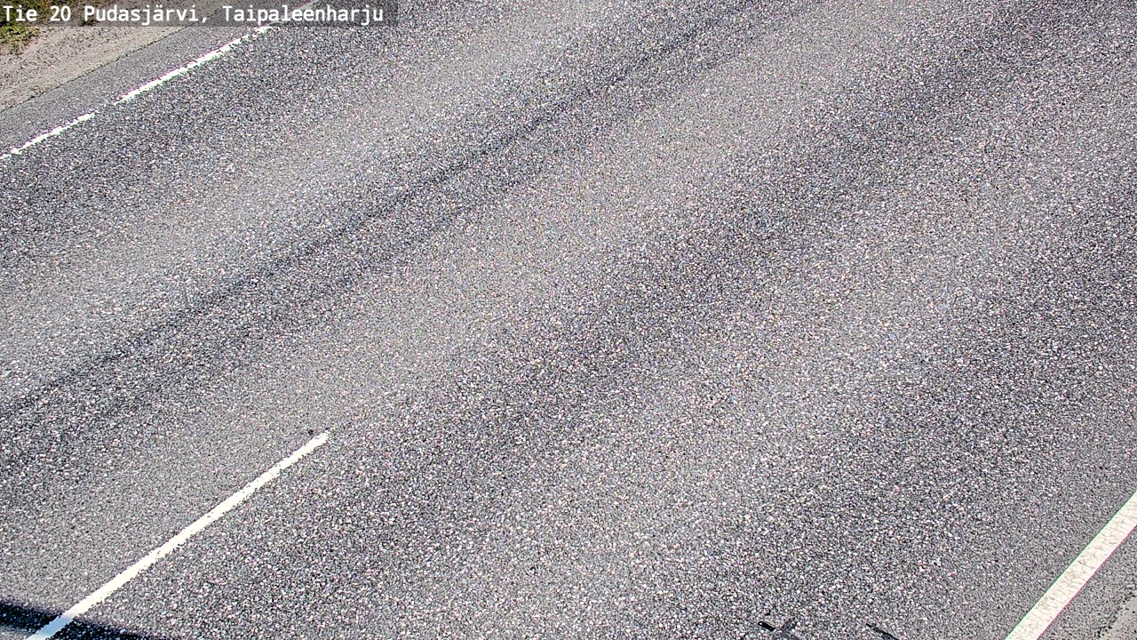 Weather Camera Image Väg 20 Pudasjärvi, Taipaleenharju, Pudasjärvi, Pohjois-Pohjanmaa