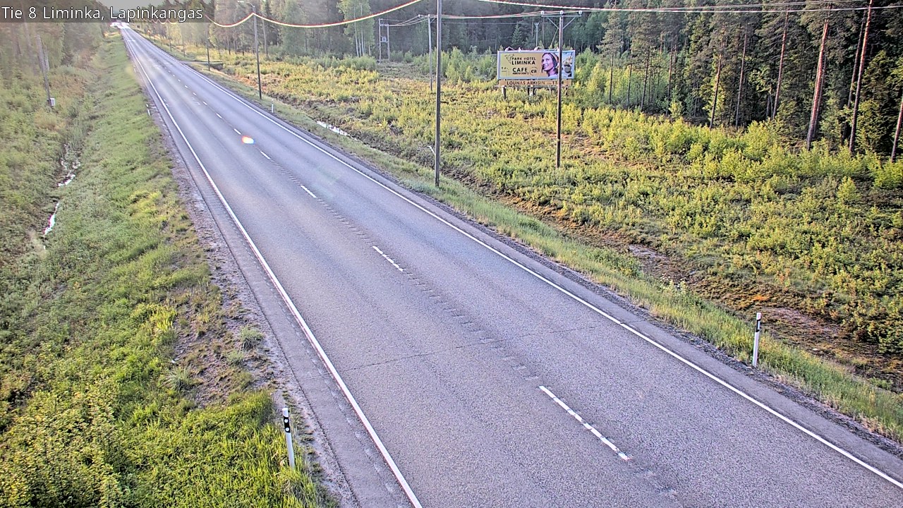 Weather Camera Image Väg 8 Liminka, Lapinkangas, Liminka, Pohjois-Pohjanmaa