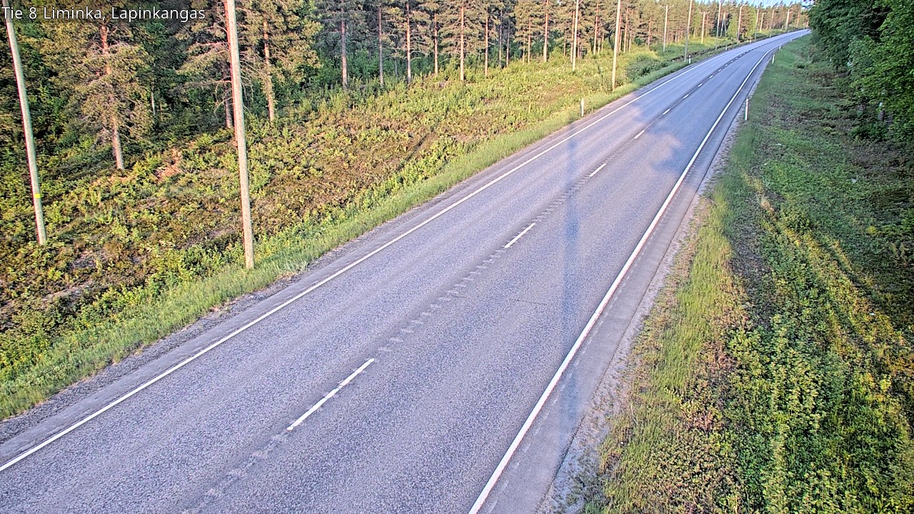 Weather Camera Image Road 8 Liminka, Lapinkangas, Liminka, Pohjois-Pohjanmaa