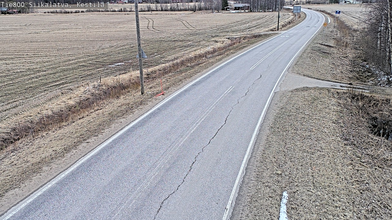 Weather Camera Image Road 800 Siikalatva Kestilä, Siikalatva, Pohjois-Pohjanmaa