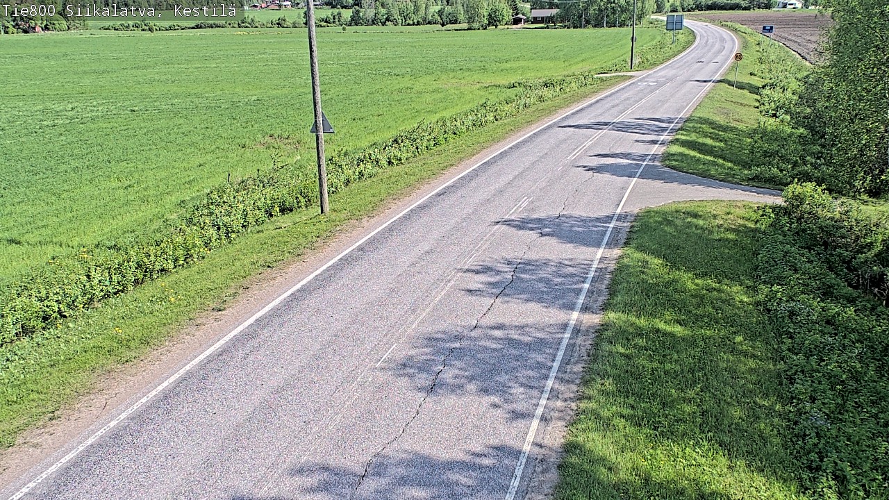 Weather Camera Image Road 800 Siikalatva Kestilä, Siikalatva, Pohjois-Pohjanmaa