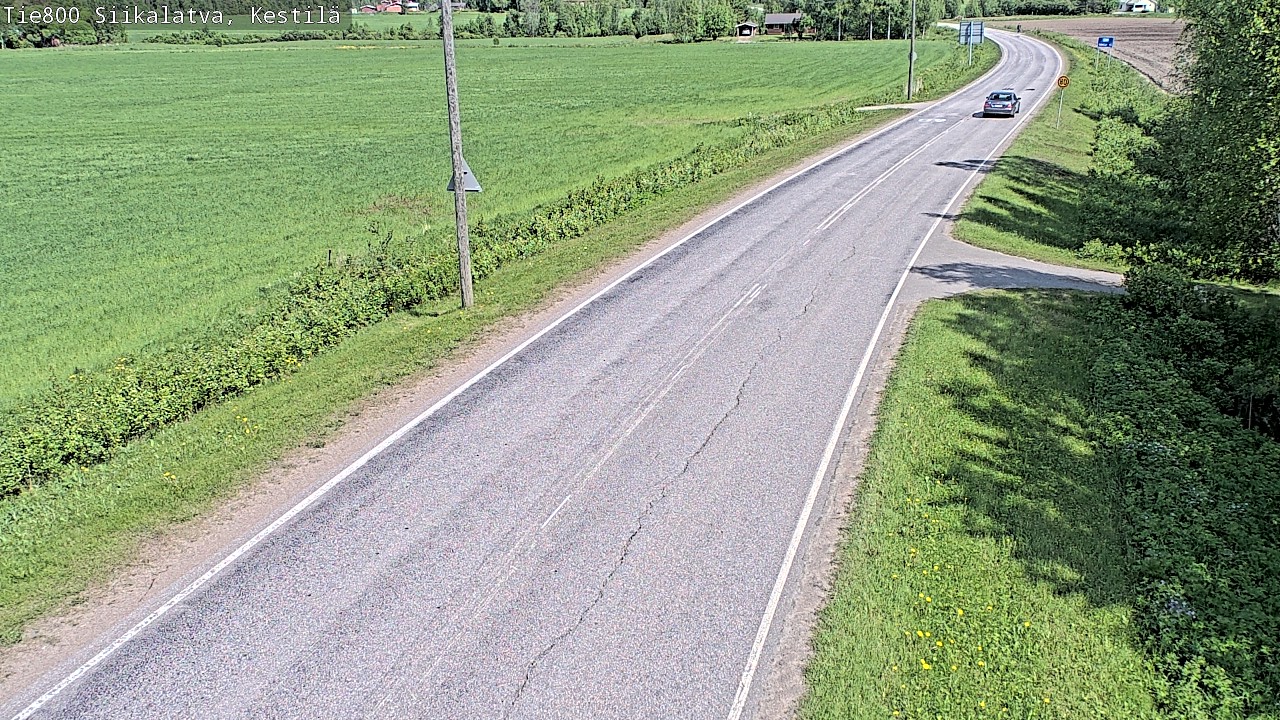 Weather Camera Image Väg 800 Siikalatva Kestilä, Siikalatva, Pohjois-Pohjanmaa