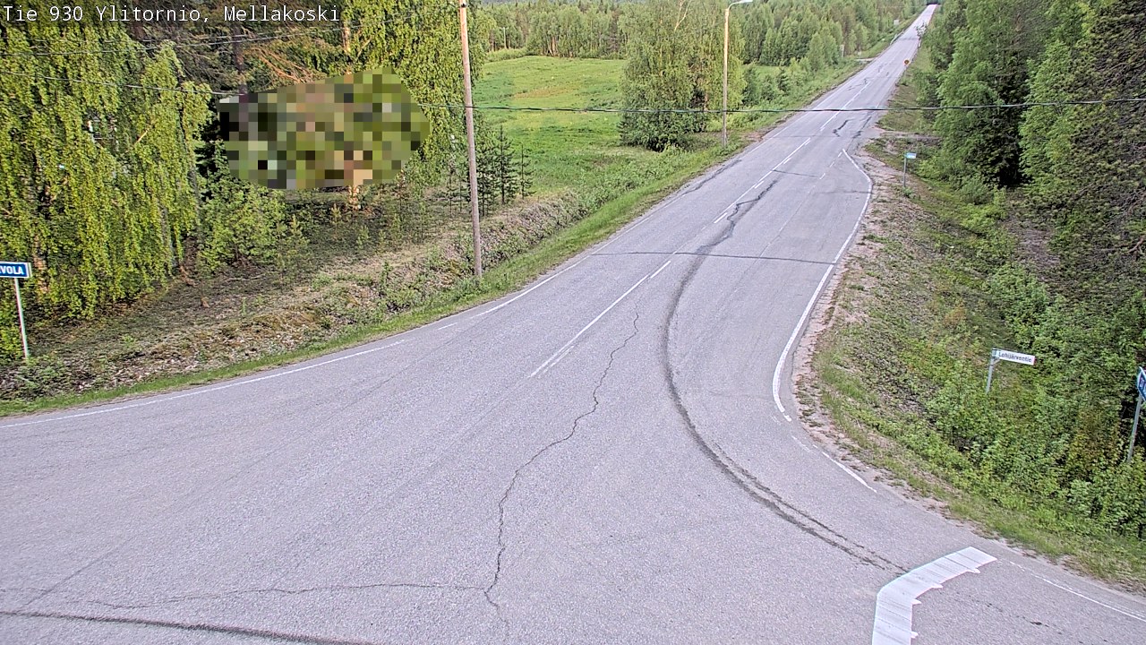 Weather Camera Image Väg 83 Övertorneå, Mellakoski, Ylitornio, Lappi
