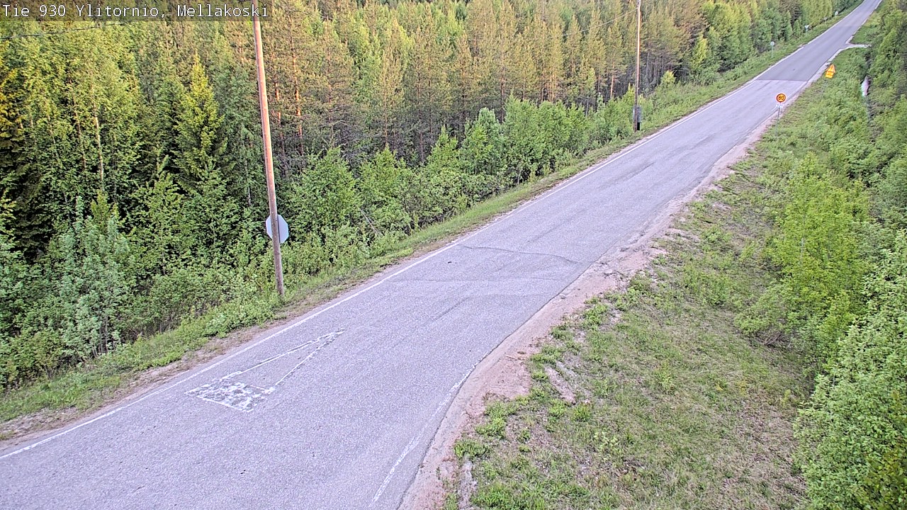 Weather Camera Image Väg 83 Övertorneå, Mellakoski, Ylitornio, Lappi