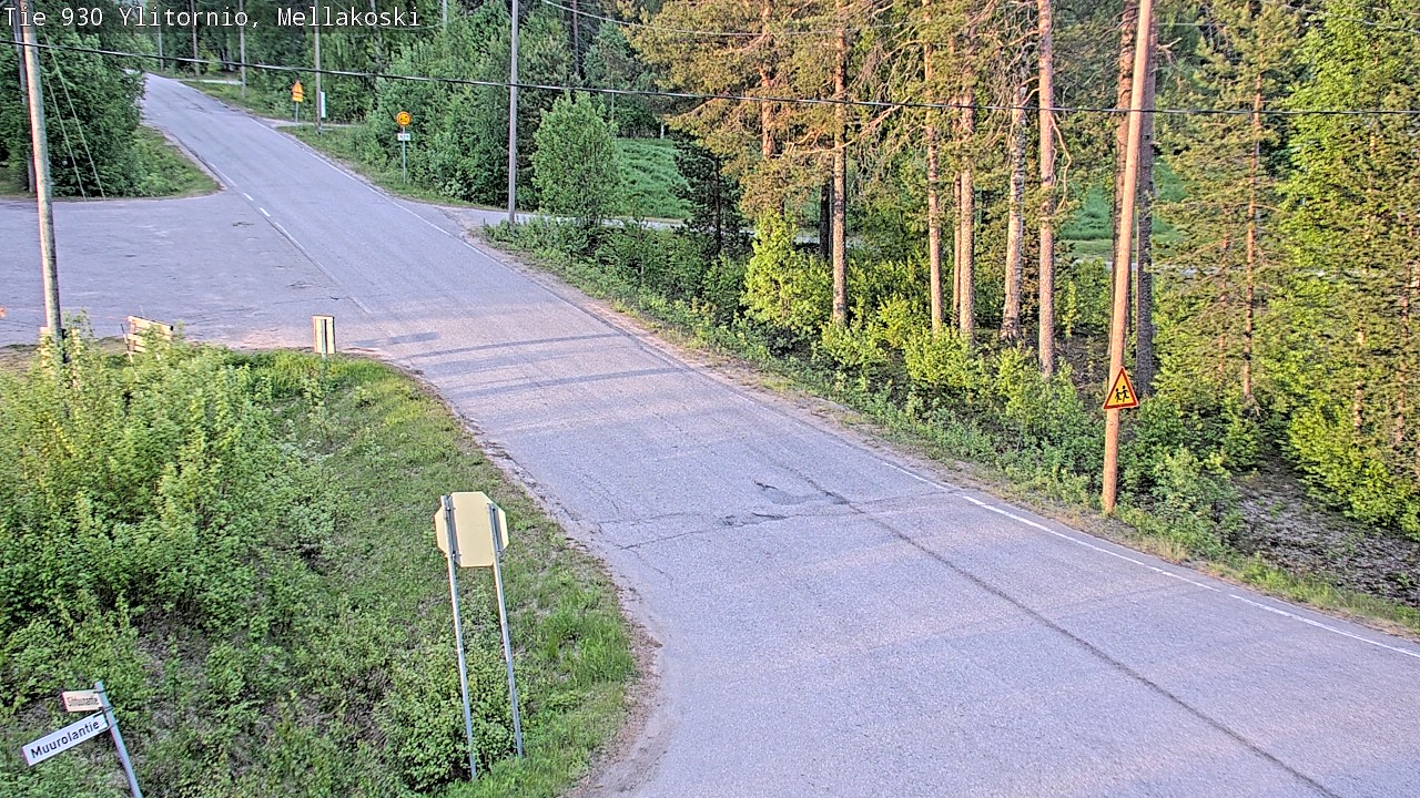 Weather Camera Image Väg 83 Övertorneå, Mellakoski, Ylitornio, Lappi